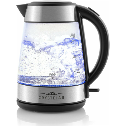 ETA Kettle | Crystela II 1154 90000 | 2200 W | Electric | 1.7 L | Glass | 360° rotational base | Glass