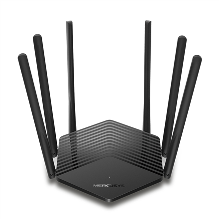 Mercusys | AC1900 Wireless Dual Band Gigabit Router | MR50G | 802.11ac | 600+1300 Mbit/s | 10/100/1000 Mbit/s | Ethernet LAN (RJ-45) ports 2 | Mesh Support No | MU-MiMO Yes | No mobile broadband | Antenna type 6xFixed...
