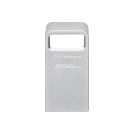 Kingston | USB 3.2 Flash Drive | DataTraveler micro | 256 GB | USB Type-A | Silver