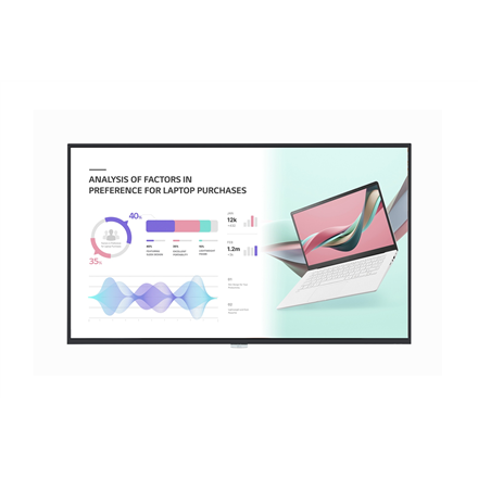 LG | 98UH5J-H.AEU | 98 " | Landscape/Portrait | 24/7 | WebOS | 8 ms | 178 ° | 178 ° | 500 cd/m²