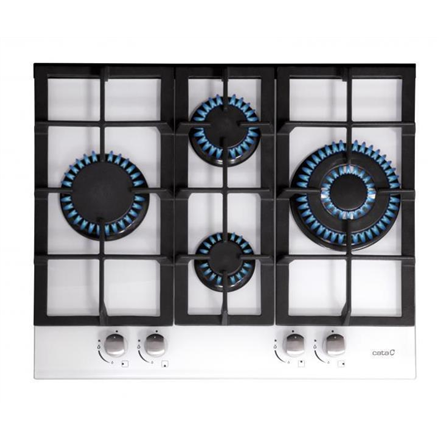 CATA hob LCI 6031 WH Gas on glass Number of burners/cooking zones 4 Rotary knobs White