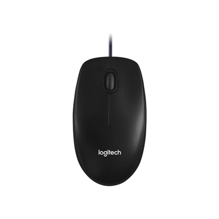 Logitech | Mouse | M100 | Optical mouse | Optical | Wired | Black