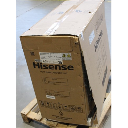 SALE OUT. Hisense Hi-Therma 4,4 kw heat pump Split type Outdoor unit | Hisense AHW-044HCDS1 | Hi-Therma 4.4 kw heat pump Split type Outdoor unit | DAMAGED PACKAGING, DENT ON TOP, BENT RADIATOR GRILLES