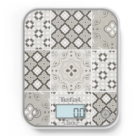 TEFAL Electronic Kitchen Scale | Optiss BC50D6V0 | Graduation 0.5/1 g | Display type LCD | Mozaic Decor