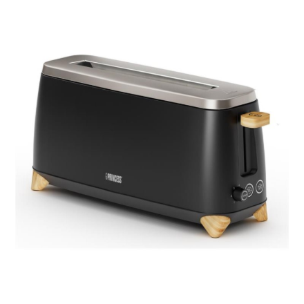 Princess 01.142361.01.001 Pure Toaster, Black/Wood | Princess