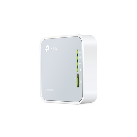 TP-LINK | Router | TL-WR902AC | 802.11ac | 300+433 Mbit/s | 10/100 Mbit/s | Ethernet LAN (RJ-45) ports 1 | Mesh Support No | MU-MiMO No | No mobile broadband | Antenna type 3xInternal | 1x USB 2.0