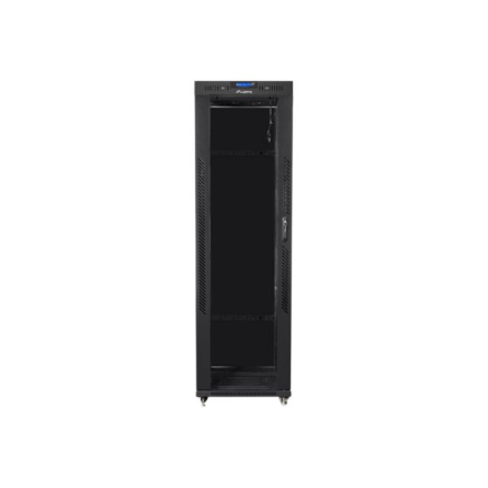 Lanberg | Rack cabinet 19" free-standing 42U/600x800 (flat pack) with glass door, LCD | FF01-6842-12BL | Black