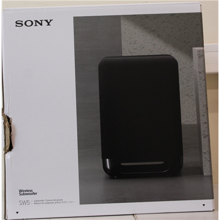 SALE OUT. Sony SA-SW5 Wireless 300W Subwoofer for HT-A9/A7000 | Sony Speaker | Subwoofer for HT-A9/A7000 | 300 W | 2 Ω | Wireless connection | Portable | Black | DAMAGED PACKAGING