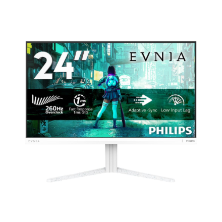 Philips | Evnia 24M2N3201PL/00 | 24 " | Fast IPS | FHD | 16:9 | 260 Hz | 1 ms | 1920 x 1080 pixels | 300 cd/m² | HDMI ports quantity 1 | White