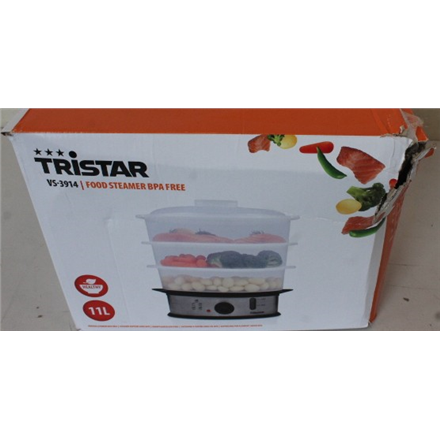 SALE OUT. Tristar | Food Steamer | VS-3914 | Silver | 1200 W | Capacity 11 L | DAMAGED PACKAGING | Number of baskets 3