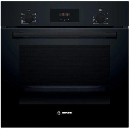 Bosch Oven | HBF133BA1 | 66 L | Electric | EcoClean | Knobs | Height 59.5 cm | Width 59.4 cm | Black