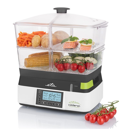 ETA | Steam pot | ETA113490010 Calderon II | Grey/White | 1800 W | Capacity 11 L | Number of baskets 2