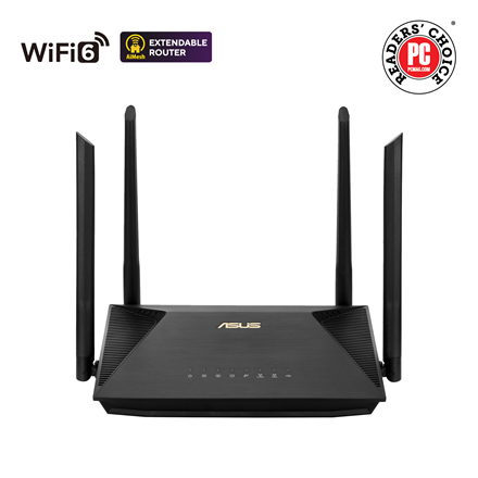 Asus | Wireless AX1800 Dual Band Gigabit Router | RT-AX53U | 1201+600 Mbit/s | Ethernet LAN (RJ-45) ports 4 | Mesh Support No | MU-MiMO Yes | No mobile broadband | Antenna type External antenna x 4 | 36 month(s)