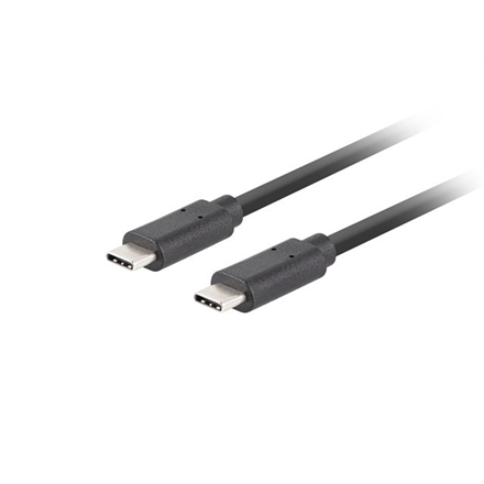 Lanberg | USB-C 3.1 Gen 2 Cable, 10GB/s PD100W, 1 m | CA-CMCM-32CU-0010-BK | USB Type-C to USB Type-C