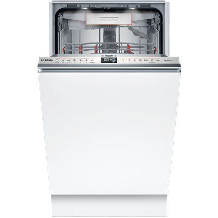 Bosch Dishwasher | SPV6ZMX17E | Built-in | Width 45 cm | Number of place settings 10 | Number of programs 6 | Energy efficiency class C | Display | White
