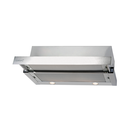 CATA | Hood | TF 2003 Duralum 600 | Telescopic | Energy efficiency class C | Width 60 cm | 390 m³/h | Mechanical control | LED | Stainless steel