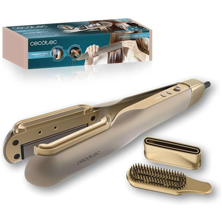 Cecotec Air Straightener | AirLisse 2in1 ForceDry Champagne | Ceramic heating system | Number of heating levels 4 | 1000 W | Beige