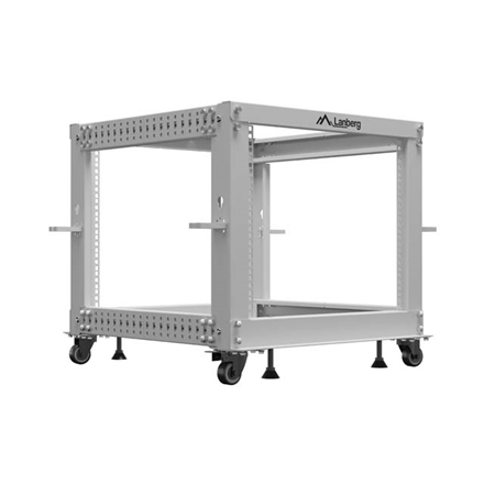 Lanberg Open Rack 19" 9U, adjustable | OR01-6109-S | 65.7 x 60 x 57.7 cm | Gray