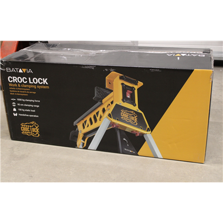 SALE OUT. Batavia Croc Lock work/clamp station | SALE OUT. Batavia B.V. | Croc Lock Workbench and Clamping Station | DAMAGED PACKAGING, SCRATCHED ON CORPUS