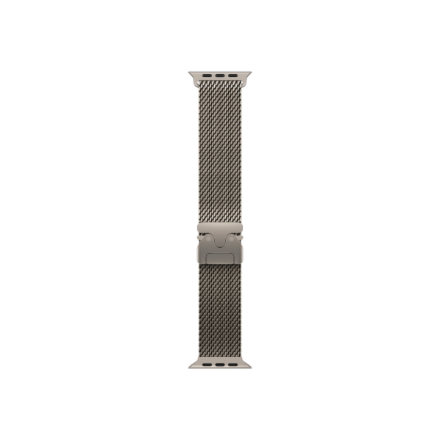 Apple | 49mm Natural Titanium Milanese Loop - Large | Fits wrists 180-210 mm