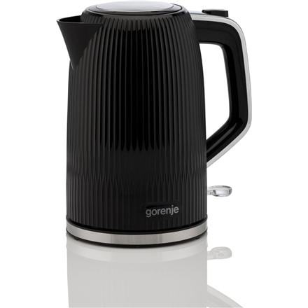 Gorenje K17DPB | Kettle | Electric | 1.7 L | 2200 W | Plastic/Stainless steel | 360° rotational base | Black