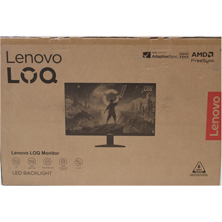 SALE OUT. Lenovo LOQ 27Q-10 27 inch Monitor | SALE OUT. | Lenovo LOQ 27Q-10 | 27 " | IPS | QHD | 16:9 | 180 Hz | 0.5/1/2/3/4 ms | 2560 x 1440 pixels | 300 cd/m² | 2 | Grey | Warranty 36 month(s) | DAMAGED PACKAGING