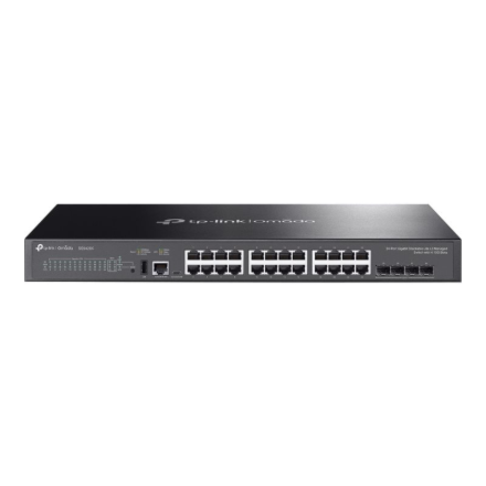 TP-LINK SG5428X Omada 24-Port Gigabit Stackable Lite L3 Managed Switch with 4× 10G Slots | TP-LINK