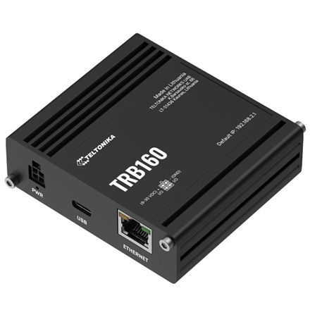 Teltonika | LTE Router | TRB160 | No Wi-Fi | 10/100/1000 Mbit/s | Ethernet LAN (RJ-45) ports 1 | Mesh Support No | MU-MiMO No | 4G | 1