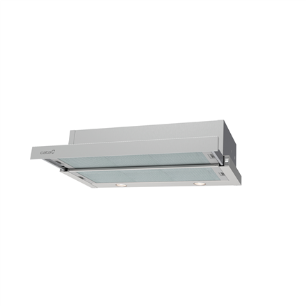 CATA TF-2003 DURALUM 700 | Hood | Telescopic | Energy efficiency class C | Width 70 cm | Mechanical | 390 m³/h | Stainless steel | LED