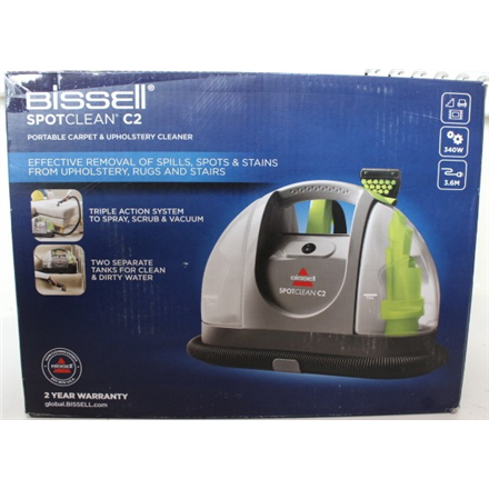SALE OUT. | Bissell | Carpet and Upholstery Cleaner | 20671 SpotClean C2 | Corded operating | 340 W | Titanium/Silver Gray/Cha Cha Lime | Warranty 23 month(s) | DAMAGED PACKAGING