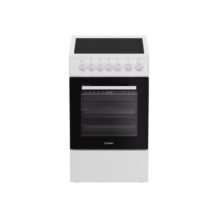 INDESIT Cooker | IS5V5GSW/P | Hob type Ceramic | Oven type Electric | White | Width 50 cm | Depth 60 cm | Energy efficiency class A | 55 L