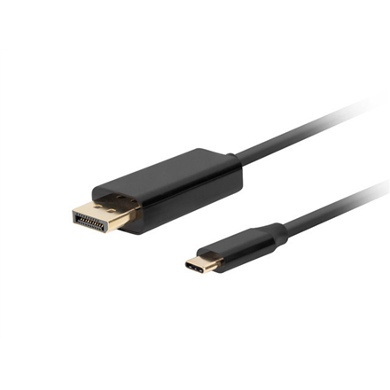 Lanberg USB-C to DisplayPort Cable, 3 m 4K/60Hz, Black | Lanberg | USB-C to DisplayPort Cable | CA-CMDP-10CU-0030-BK | 3 m