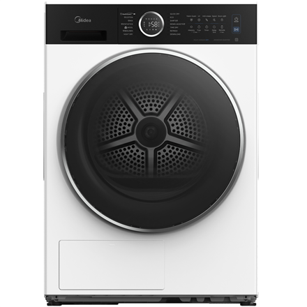 Midea Dryer Machine | MD205H80BW/W-BK | Energy efficiency class C | 8 kg | Depth 60 cm
