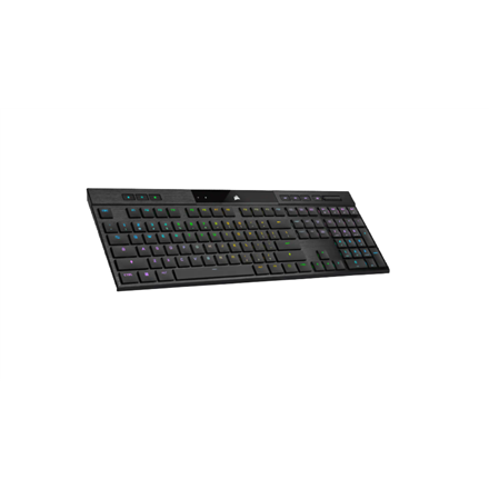 Corsair | Gaming Keyboard | K100 AIR RGB ULTRA-THIN | Gaming keyboard | Wireless/Wired | RGB LED light | Wireless connection | NA | CHERRY MX Ultra Low Profile Tactile | Black