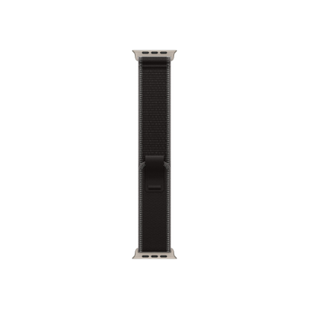 Apple 49mm Black/Charcoal Trail Loop - M/L - Natural Titanium Finish | Apple