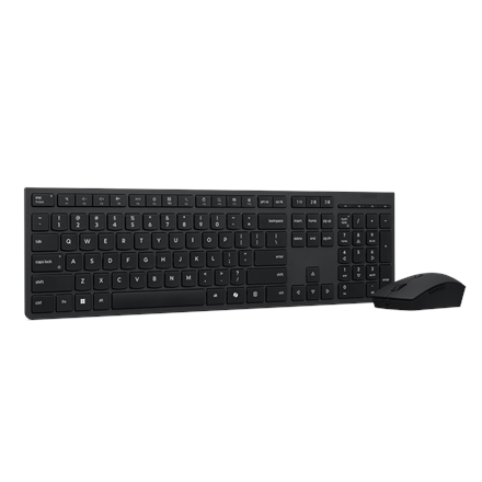 Lenovo Professional Wireless Rechargeable Combo Keyboard and Mouse | Keyboard and Mouse Set | Wireless | Mouse included | Bluetooth | Lithuanian | Rechargeable professional | Grey