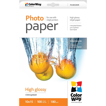 Photo Paper 100 pc. | PG1801004R | Glossy | 180 g/m² | 10 x 15 cm