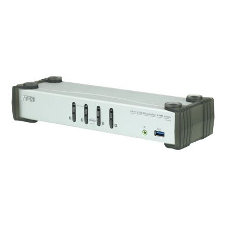 Aten | 4-Port USB 3.0 DisplayPort KVMP Switch (Cables included) | CS1914