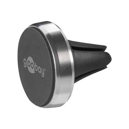 Goobay | Magnetic mount Metal Slim Design for smartphones (35mm) | 38685 | Black/Silver | Magnetic holder is suitable for almost every smartphone; Quick-Snap assembly technology for quick and easy use; Smart and almos...