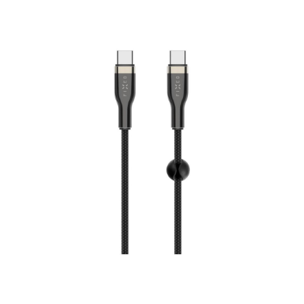 Fixed | Braided Cable USB-C/USB-C, 2m, 100W | FIXDB-CC2-BK