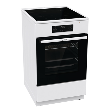 Gorenje | Cooker | GEIT5C60WPG | Hob type Induction | Oven type Electric | White | Width 50 cm | Depth 59.4 cm | Grilling | Energy efficiency class A | 70 L