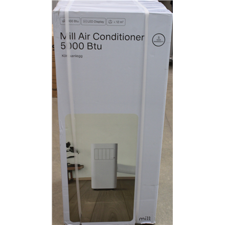 SALE OUT. | Mill MPAC5000 | Air Conditioner | Number of speeds 2 | White | DAMAGED PACKAGING, SCRATCHED PLASTIC PROTECTIVE COVER, DENTED GRILLE | 60 month(s)