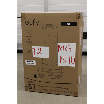 SALE OUT. Anker Eufy Robot Vacuum Cleaner Omni S1 | Anker Eufy Robot Vacuum Cleaner with All-in-One Station | Omni S1 | Wet&Dry | Operating time (max) 216 min | 4600 mAh | 8000 Pa | Gray | DAMAGED PACKAGING