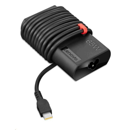 Lenovo | ThinkPad | 65W Slim | AC Adapter | The ThinkPad 65W Slim AC Adapter – USB Type-C is the new adapter designed with slimmer size and cable management. It is your perfect replacement or spare power adapter for y...