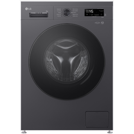 LG Dryer Machine | RHX1009NMB | Energy efficiency class C | Front loading | 9 kg | Heat pump | LED | Depth 66 cm | Wi-Fi | Middle Black