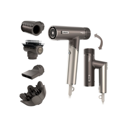 Shark | Hair Dryer System | HD542EU SpeedStyle Pro Flex | 1700 W | Number of temperature settings 3 | Ionic function | Grey | Diffuser nozzle