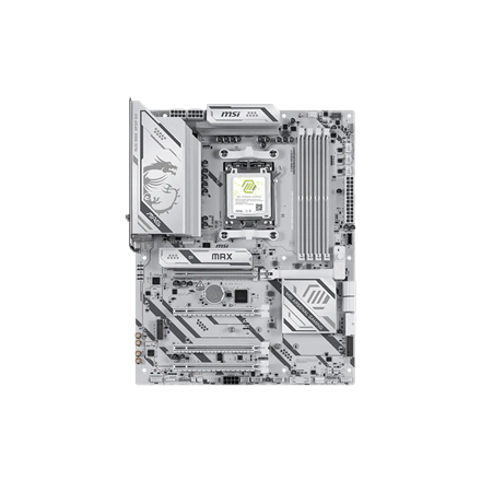 MSI MAG B850 GAMING PLUS MAX WIFI | Processor family AMD | Processor socket AM5 | DDR5 | Supported hard disk drive interfaces SATA, M.2 | Number of SATA connectors 4