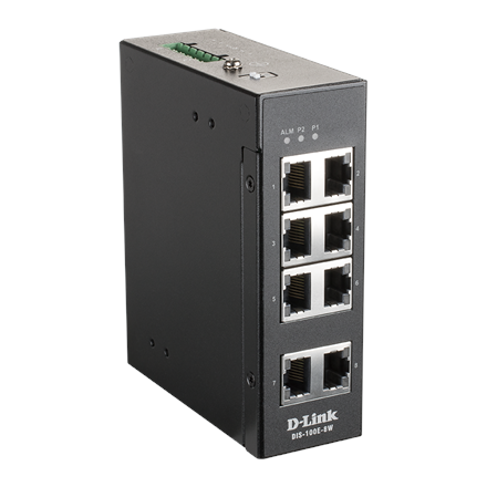 D-Link | Industrial Fast Ethernet Switch | DIS-100E-8W | Unmanaged | Wall mountable | 60 month(s)