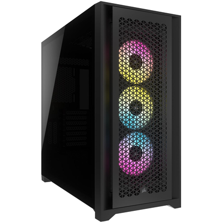 Corsair | Tempered Glass PC Case | iCUE 5000D RGB AIRFLOW | Side window | Mid-Tower | Black