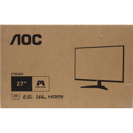 SALE OUT. AOC 27B36X 27" IPS 1920x1080/16:9/300cd/m2/4ms HDMI USB Headphone Out | SALE OUT. | AOC | 27B36X | 27 " | IPS | FHD | 16:9 | 144 Hz | 4 ms | 1920 x 1080 pixels | 300 cd/m² | HDMI ports quantity 1 | Black | W...